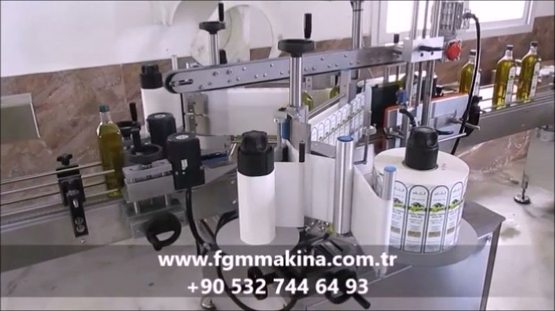 Çift Yönlü Şişe Etiketleme Makinası